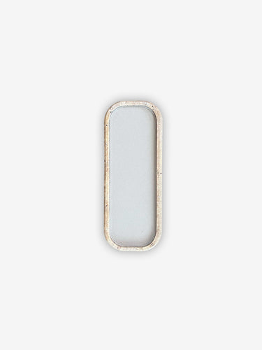 Rodi Walnut Travertino Marble and Golf Stone Valet Tray Long Rectangular Large by Giobagnara
