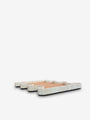 Ossicle Medium Marble Tray in Tobacco Suede Calfskin by Giobagnara