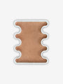 Ossicle Medium Marble Tray in Tobacco Suede Calfskin by Giobagnara