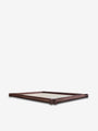 Structura Tray Large in Walnut with Ivory Deer Calfskin by Giobagnara