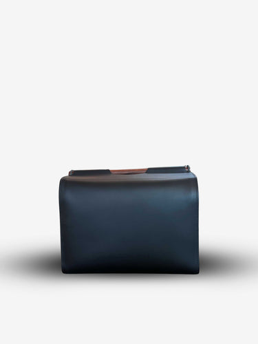 Jota Storage Basket Rectangular in Saddle Leather by Giobagnara
