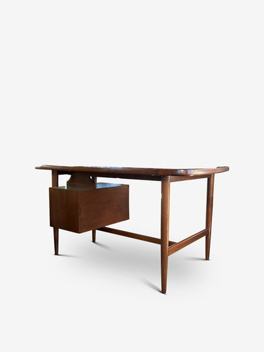 Mid-Century Danish Boomerang Desk in Teak