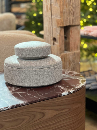 Pastille M Box covered in Felt Taupe by Michael Verheyden