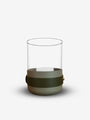 Emma Candle Holder in Glass and Steel by Eldvarm