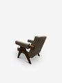Pierre Jeanneret 1960 Capitol Complex Armchair in Panna Lipari with Teak