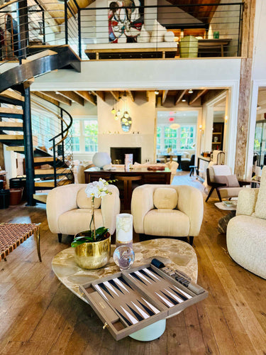 Geoffrey Parker Leather Challenge Set in Taupe with Ebony and White Points