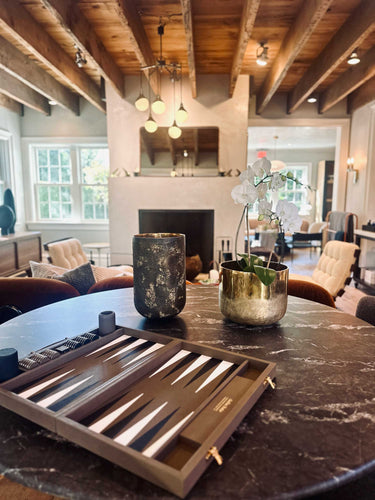 Bruto High Vase in Patinated Brass by Michael Verheyden