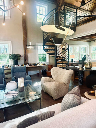 The Tired Man Chair in Moonlight Shearling by Flemming Lassen