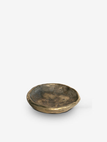 Ducy Bowl Vase in Casted Brass Brut by Michael Verheyden