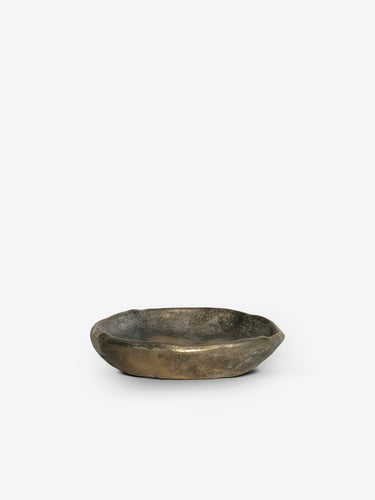 Ducy Bowl Vase in Casted Brass Brut by Michael Verheyden