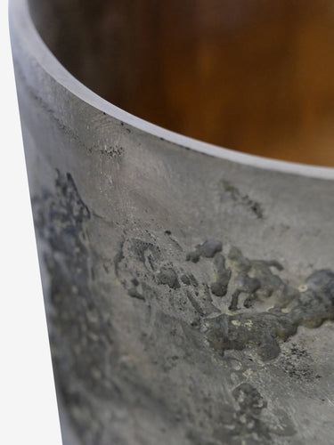 Bruto High Vase in Casted Brass by Michael Verheyden