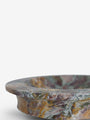 Vasque L Flat Vase in Viola Marble