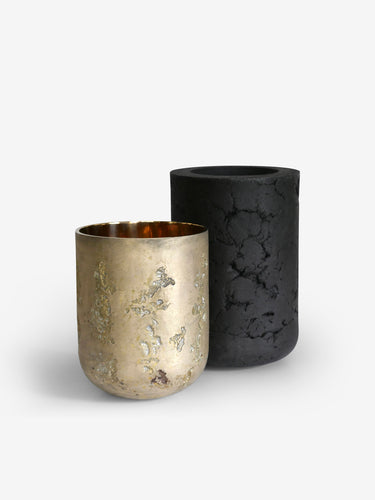 Bruto Vase in Casted Brass by Michael Verheyden
