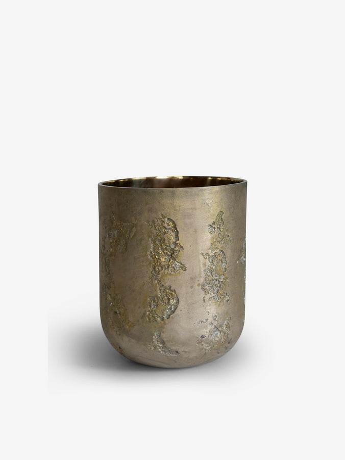 Bruto Vase in Casted Brass by Michael Verheyden
