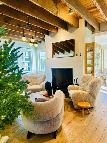 The Tired Man Chair in Moonlight Shearling by Flemming Lassen