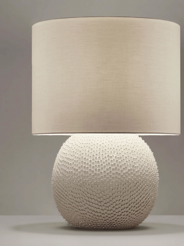 Round Pineapple Texture Lamp by Gilles Caffier