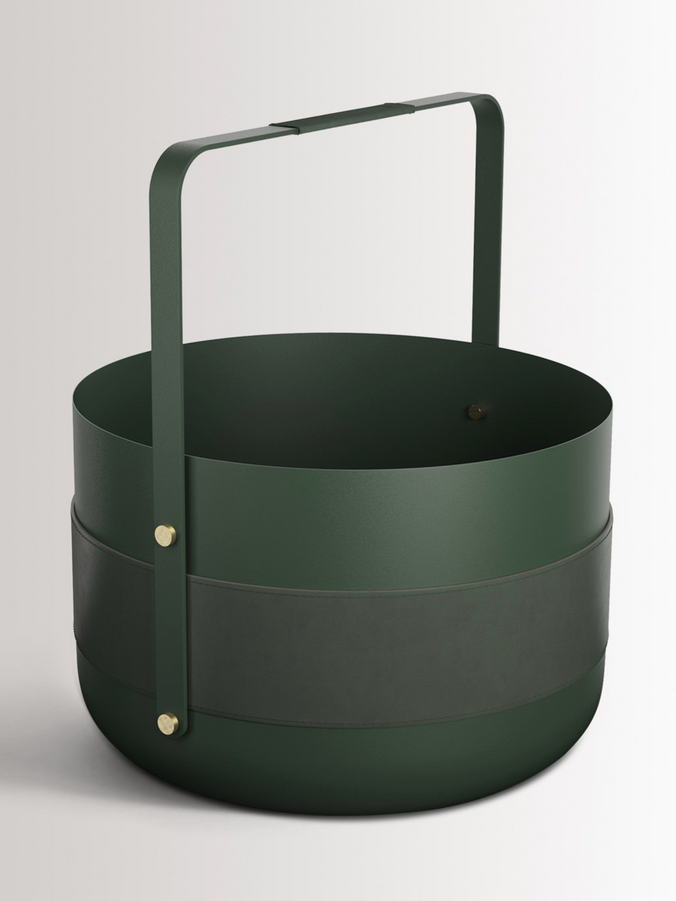 Emma Basket in Olive by Eldvarm