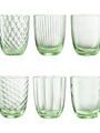 SPECIAL ORDER: Idra Water Glass set of 6 in Parfum Green by Nason Moretti