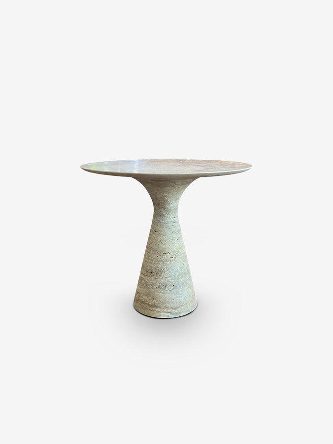 Angelo M/SR 55 Side Table in Travertine Silver in Honed Finish by Alinea