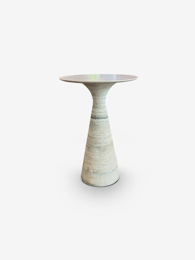 Angelo M/SR 45 Side Table In Travertine Silver in Honed Finish by Alinea