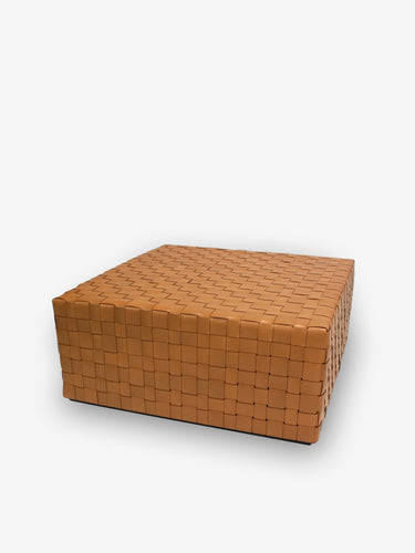 Castagno Woven Pouf by Oscar Maschera