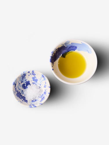 Il Buco Vita Montegranaro Splatterware Oil & Salt Dish Set