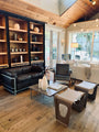 Pierre Jeanneret 1960 Capitol Complex in Grigrio Linen with Teak