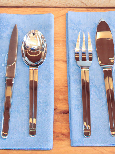 Vieux Paris Serving Fork in Silver Plate by Puiforcat