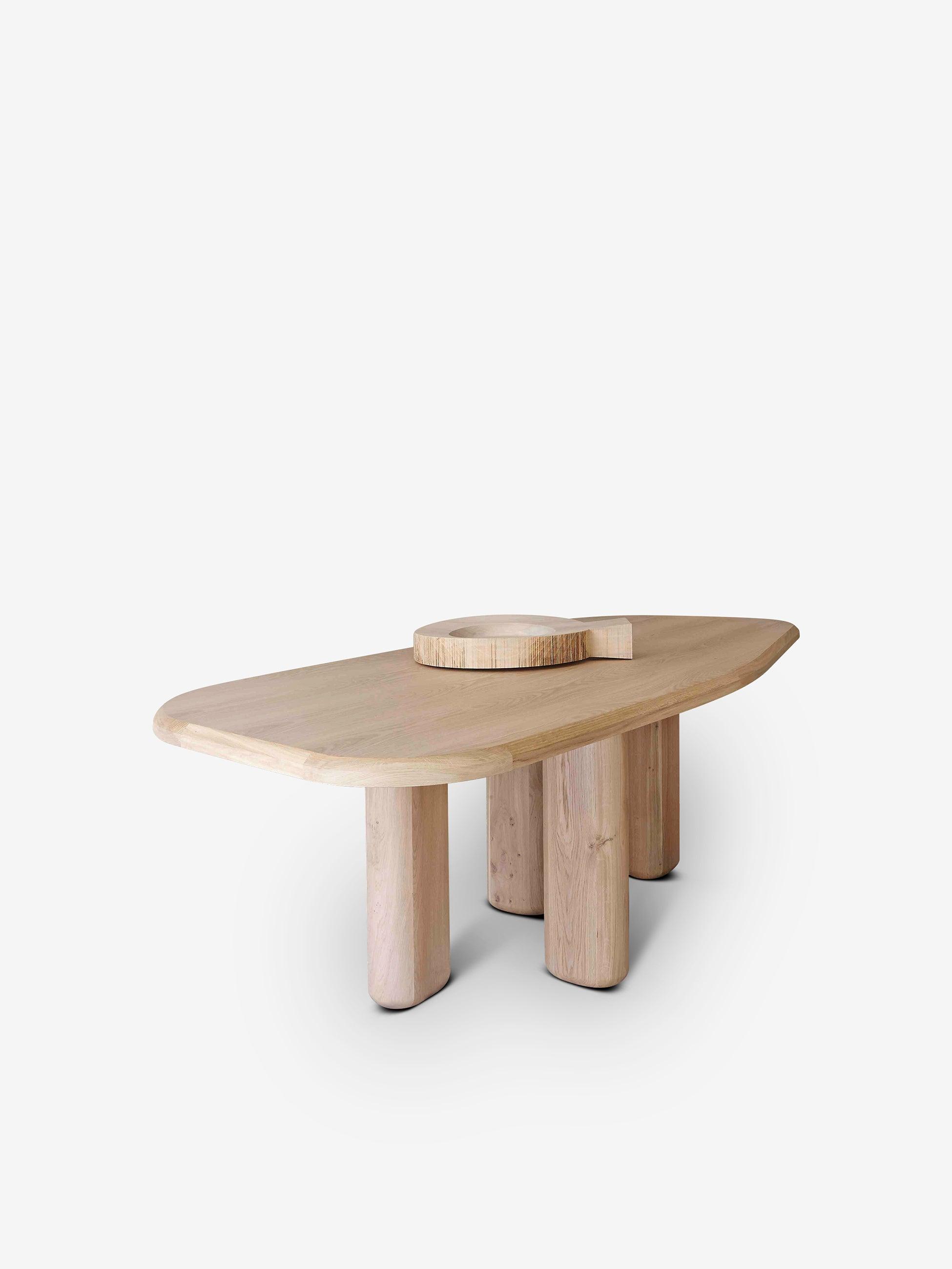 familiar アンサンブル　115㎝ Oak Rough Dining Table by Samuel Accoceberry for Collection Particulie