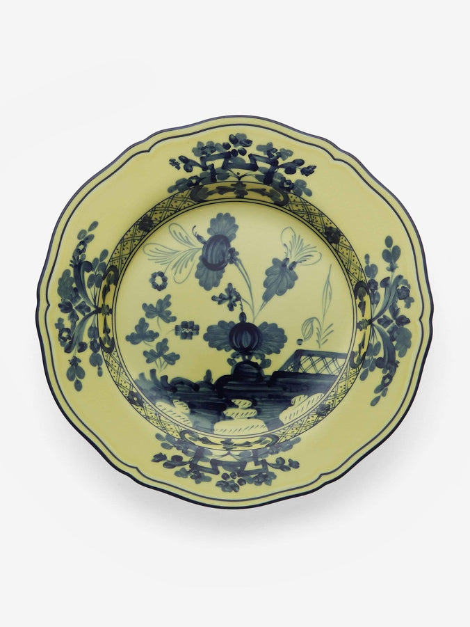 Oriente Italiano Charger Plate in Citrino by Ginori 1735