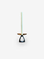 Pair of Candle Holders with Patinated Triangular Base and Polished Top by Carl Auböck - MONC XIII