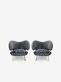 Pair Of Limited Edition Pelican Chair in Gotland Sheepskin by House of Finn Juhl - MONC XIII