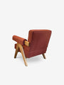 Pair Of Pierre Jeanneret 1960 Capitol Complex Armchair in Teak with Ruggine Fabric by Cassina - MONC XIII