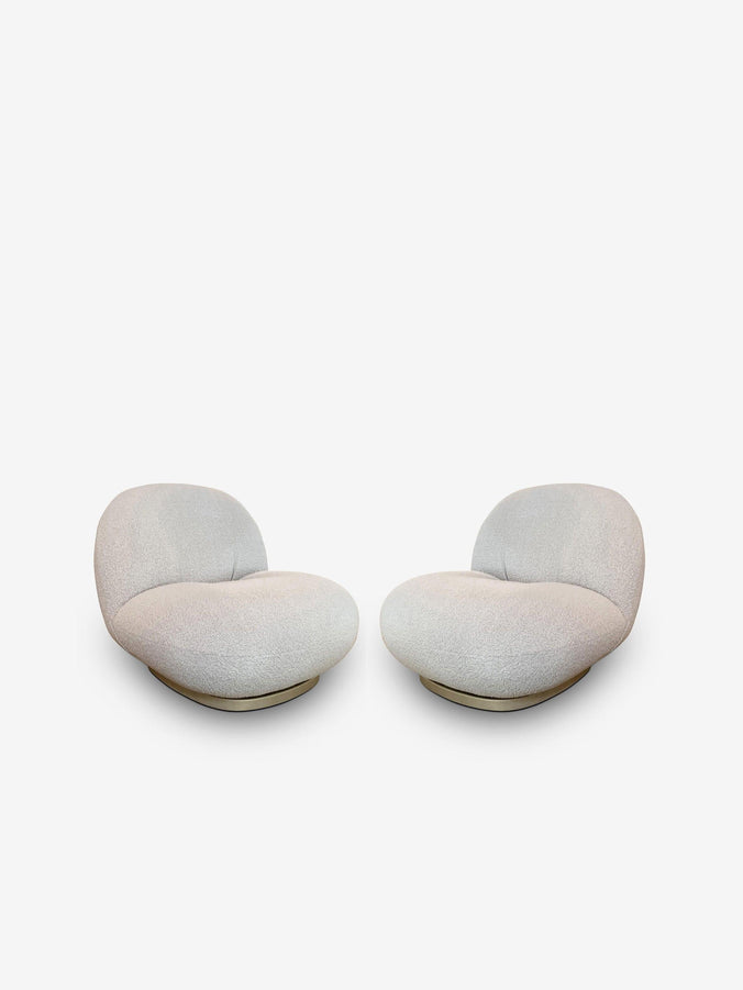 Pair Of Pierre Paulin Pacha Lounge Chair Stationary Base by Gubi