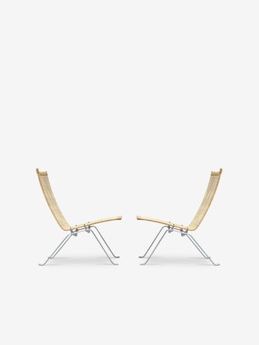 Pair Of Poul Kjaerholm PK22 Lounge Chair in Wicker by Fritz Hansen - MONC XIII