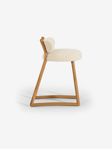 Pair Of Polus Bar Stool 005 in Opio Naturel by Pierre Augustin Rose