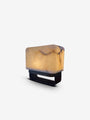 Rubik Table Lamp In Alabaster With Patinated Brass Base by Michael Verheyden - MONC XIII