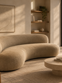 Sofa 280 in Teddy Mohair Bambi by Pierre Augustin Rose