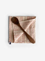 Pair Of Linen Tea Towel in Pale Rose Stripe by Amphitrite Studio