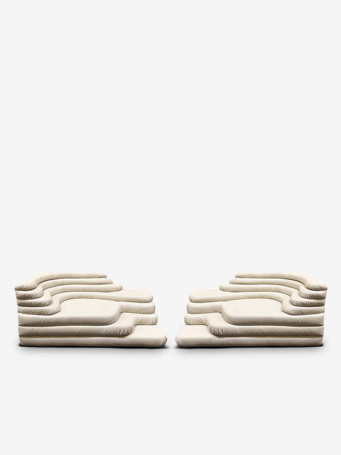 Terrazza Sectional Pair In Sabbia by De Sede