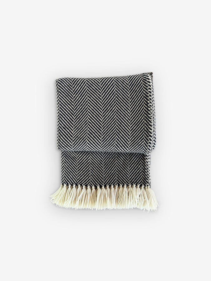 Tolosa Plaid Chevron Throw by Alonpi