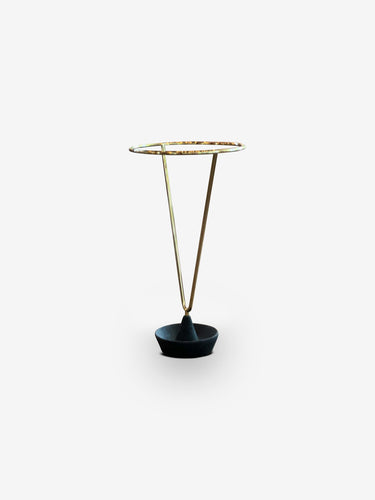 Umbrella Stand with Polished Brass and Zinc Lacquered Base by Carl Auböck - MONC XIII