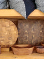 14" Cut Chop Square Cutting Board in Fumed Oak - MONC XIII