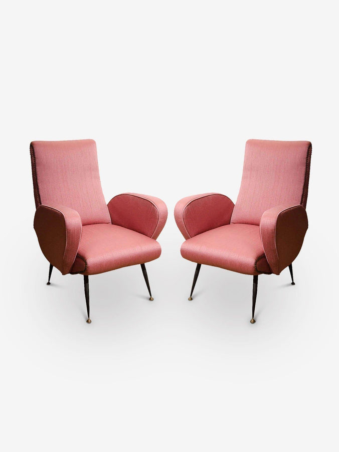 1950's Italian Armchairs in the Style of Gianfranco Frattini