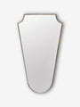 1950's Italian Straight Shield Mirror in the Style of Gio Ponti - MONC XIII