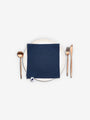 24" Linen Napkin in Cobalt by Amphitrite Studio - MONC XIII
