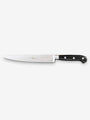 Berti 8" Slicing Knife with Wood Block by Berti Kitchen Accessories New Kitchen Knives Total Length: 15.4" Blade Length: 8" / Black Lucite / Steel