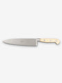 Berti 8" Chef's Knife with Wood Block by Berti Kitchen Accessories New Kitchen Knives Total Length: 13.5" Blade Length: 8" / White Lucite / Steel