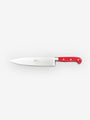 Berti 8" Chef's Knife with Wood Block by Berti Kitchen Accessories New Kitchen Knives Total Length: 13.5" Blade Length: 8" / Red Lucite / Steel