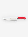 Berti 9" Chef's Knife with Wood Block by Berti Kitchen Accessories New Kitchen Knives Total Length: 14.2" Blade Length: 9" / Red Lucite / Steel